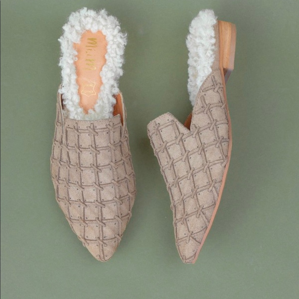 Lavinia Fur Trimmed Mule